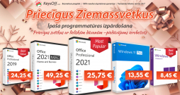 Izsaiņojiet Ziemassvētku pārsteigumu. Oriģinālā Office 2021 Pro cena šobrīd tikai par 25,75 EUR!