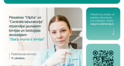 Jaunos ķīmijas un bioloģijas skolotājus aicina pieteikties stipendijai