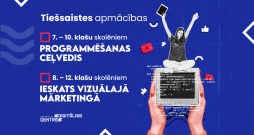 Digitālais centrs aicina skolēnus piedalīties tiešsaistes apmācībās