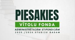 Līdz pieteikšanās beigām Vītolu fonda stipendijām atlikusi viena nedēļa