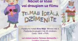 Nāc ar klasi vai draugiem uz filmu Telmas ideālā dzimenīte un ļauj vaļu īstam fantāzijas lidojumam!