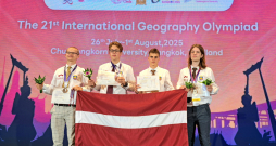 Latvijas komanda atgriežas no Pasaules ģeogrāfijas olimpiādes ar trīs medaļām