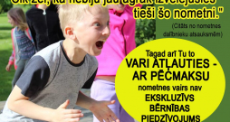 JAUNUMS - bērnu vasaras NOMETNES AR PĒCMAKSU