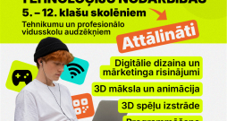 Attālinātās tehnoloģiju nodarbības ikvienam skolēnam Latvijā un pasaulē