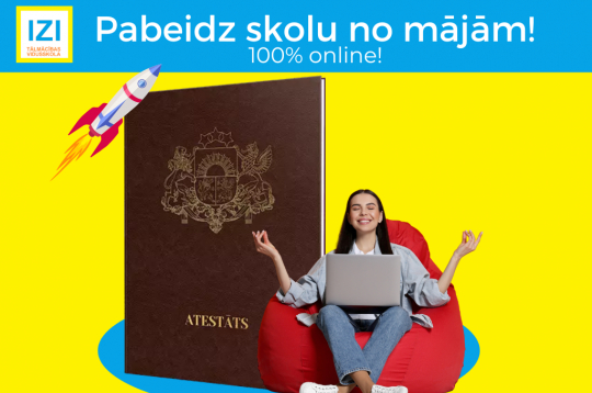 Čau, GRIBI pabeigt skolu 100% online? Izlasi šo:
