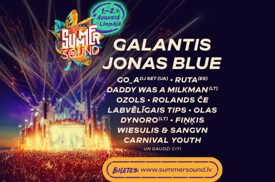 Dynoro, Daddy Was A Milkman, rolands če un virkne pašmāju zvaigžņu papildina “Summer Sound 2025” programmu. Biļetes lētāk līdz 19. maijam!