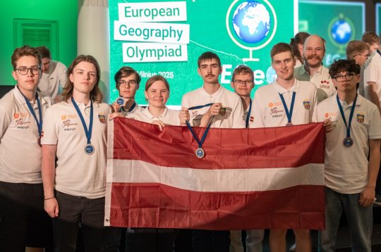Latvijas skolēni izcīna septiņas medaļas Eiropas ģeogrāfijas olimpiādē
