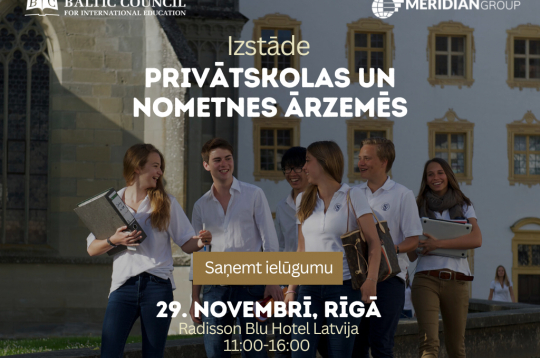 Aicina apmeklēt Ārzemju privāto skolu, starptautisko koledžu un vasaras nometņu izstādi