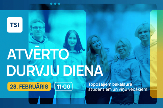 Atvērto durvju diena topošajiem bakalaura studentiem un viņu vecākiem