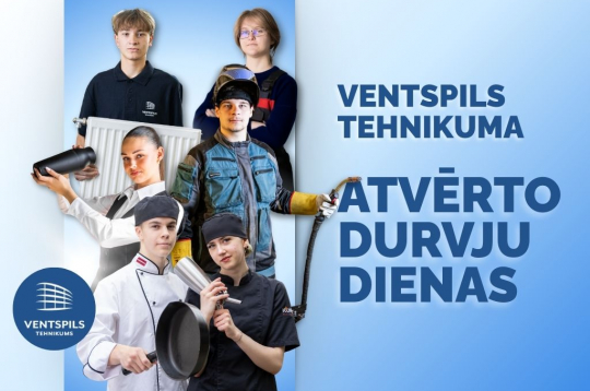Ventspils tehnikums aicina uz Atvērto durvju dienām!