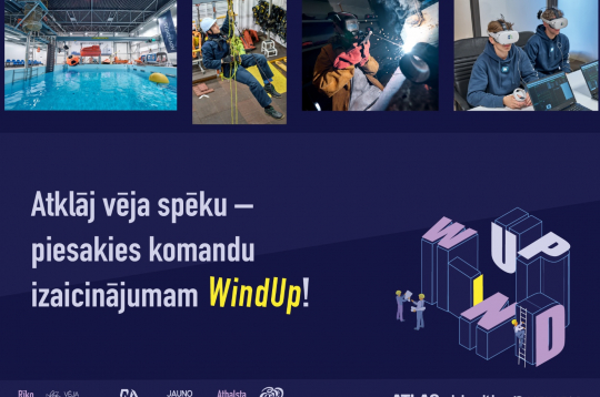 Atklāj vēja enerģijas nozari -  piesakies izaicinājumam “WindUp” !