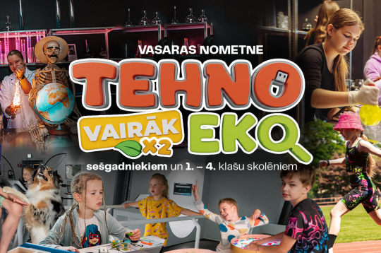 Šogad Ventspils zinātnes centra VIZIUM vasaras nometne bērniem piedāvās “Vairāk TEHNO, vairāk EKO”