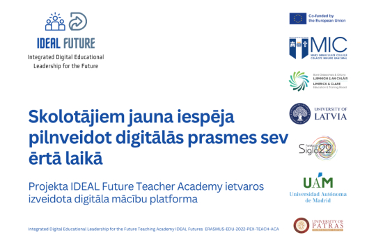 Skolotājiem jauna iespēja pilnveidot digitālās prasmes sev ērtā laikā