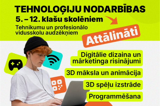 Attālinātās tehnoloģiju nodarbības ikvienam skolēnam Latvijā un pasaulē
