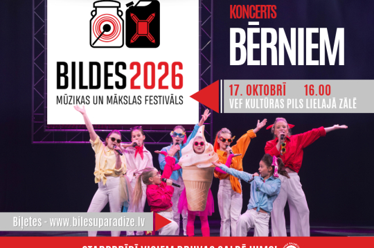 Šo sestdien VEF Kultūras pilī izskanēs krāšņais festivāla „BILDES 2026” bērnu koncerts