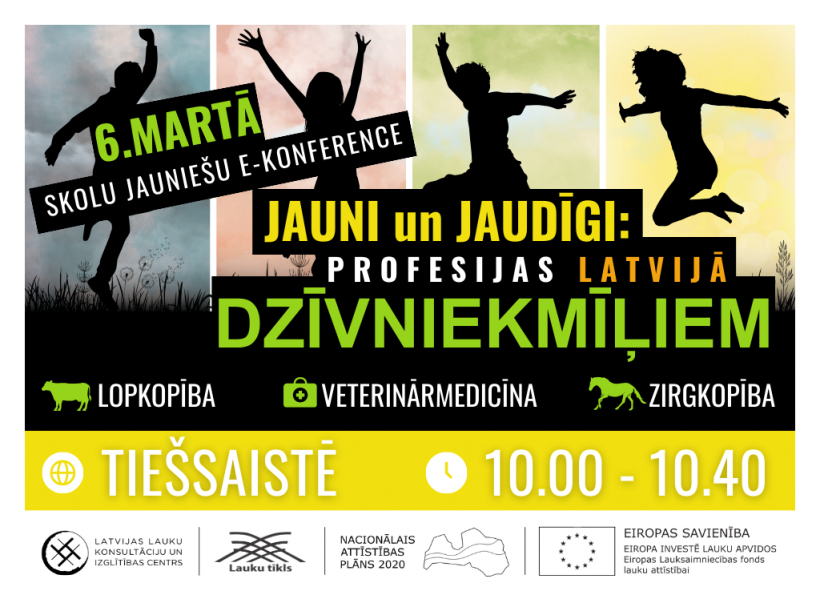 E-konference “Jauni un jaudīgi: profesijas dzīvniekmīļiem”