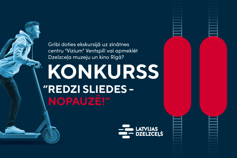 Latvijas skolas tiek aicinātas piedalīties radošā konkursā “Redzi sliedes – nopauzē!”