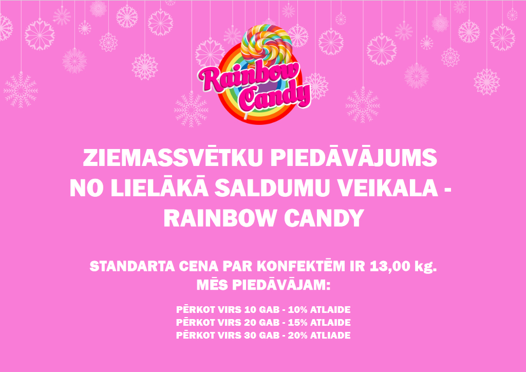 Ziemassvētki kopā ar ,,Rainbow Candy”!