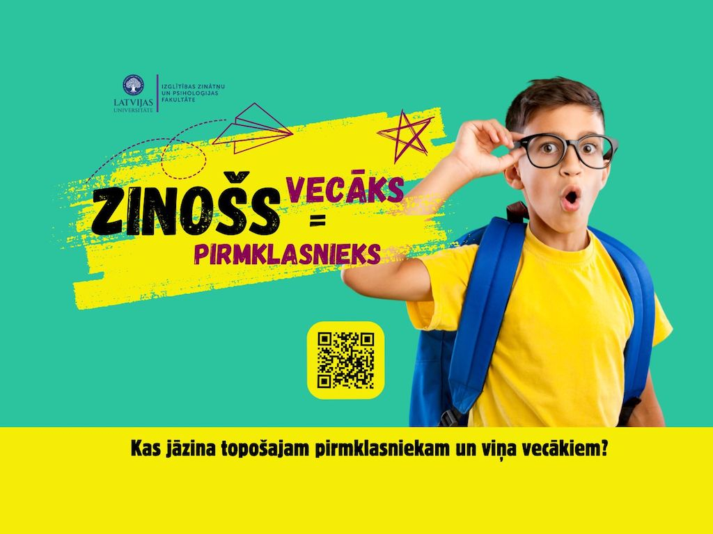 Informatīvs digitāls buklets topošo pirmklasnieku vecākiem “Zinošs vecāks = zinošs pirmklasnieks”