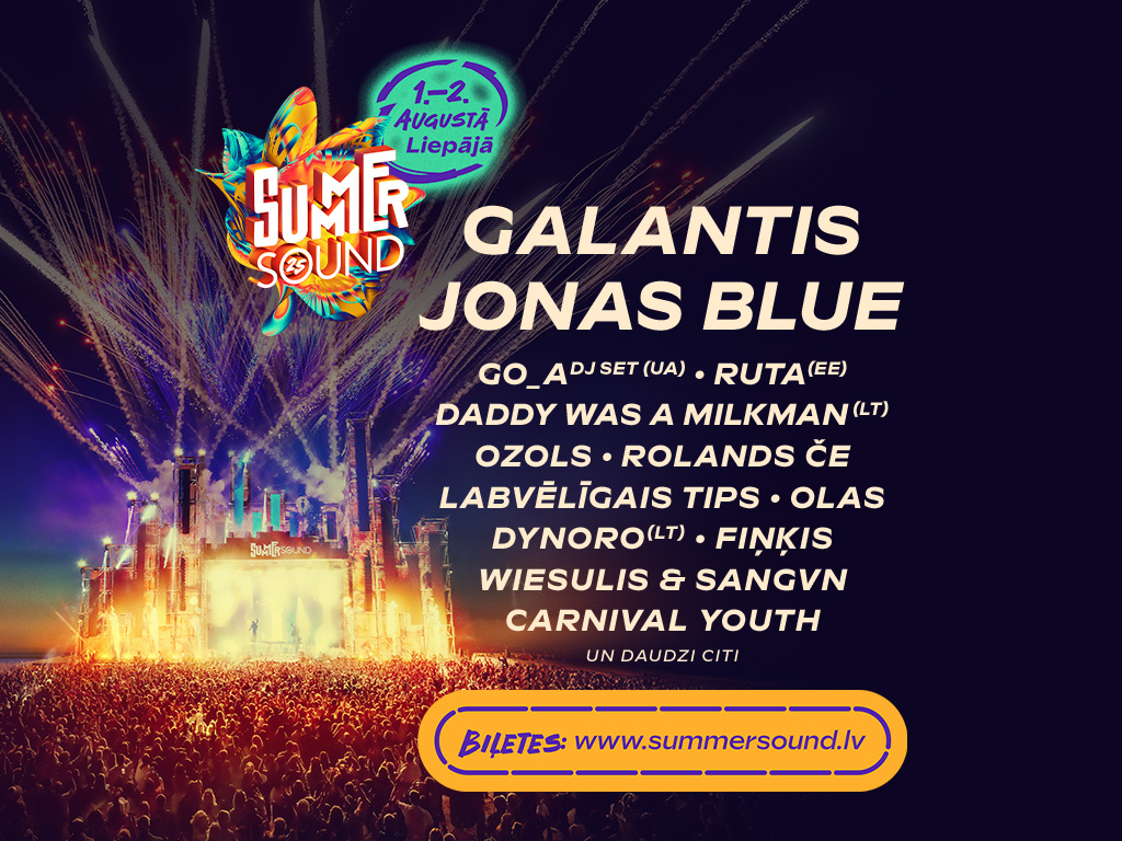 Dynoro, Daddy Was A Milkman, rolands če un virkne pašmāju zvaigžņu papildina “Summer Sound 2025” programmu. Biļetes lētāk līdz 19. maijam!