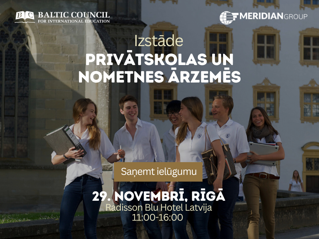 Aicina apmeklēt Ārzemju privāto skolu, starptautisko koledžu un vasaras nometņu izstādi