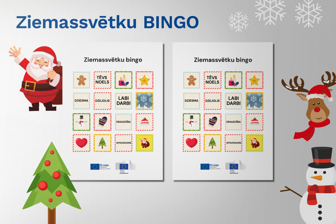 Jauna Ziemassvētku spēle 3.-6.klašu skolēniem "Kā rūķis lasot apceļoja Eiropas Savienību"