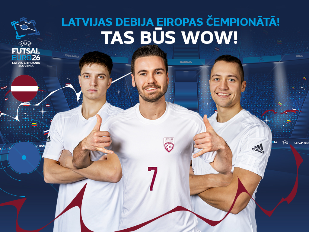 UEFA Eiropas čempionāts telpu futbolā 2026 – Xiaomi Arēnā! 