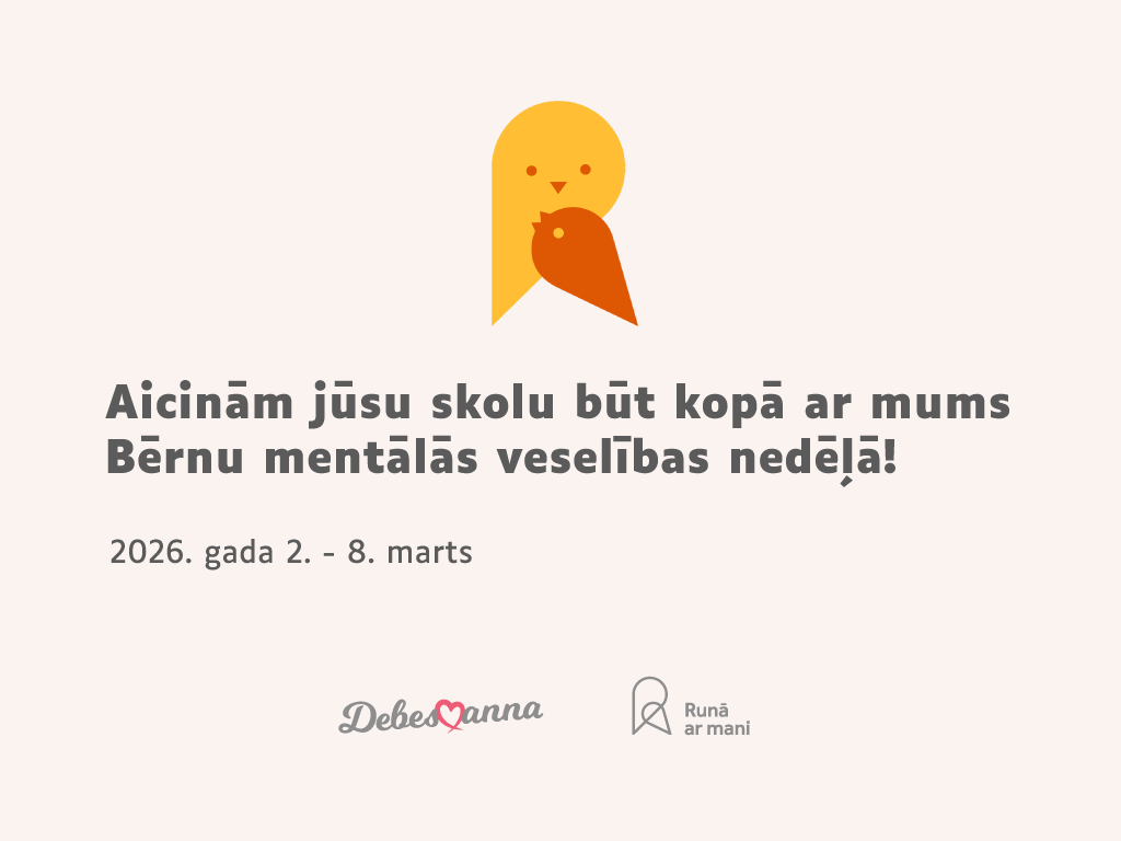 Bērnu mentālās veselības nedēļa skolās visā Latvijā