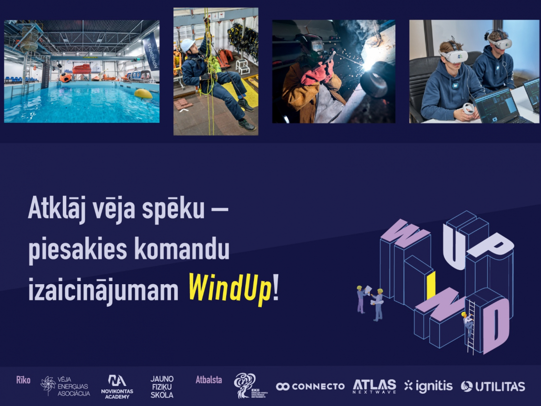 Atklāj vēja enerģijas nozari -  piesakies izaicinājumam “WindUp” !