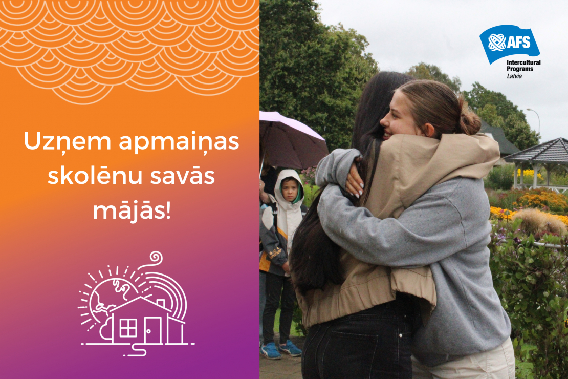 AFS aicina pieteikties viesģimenes vidusskolas vecuma jauniešiem nākamajam mācību gadam