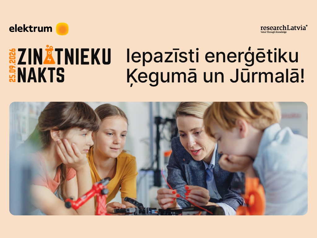 25. septembrī atklāj zinātnes dabu ar Elektrum!